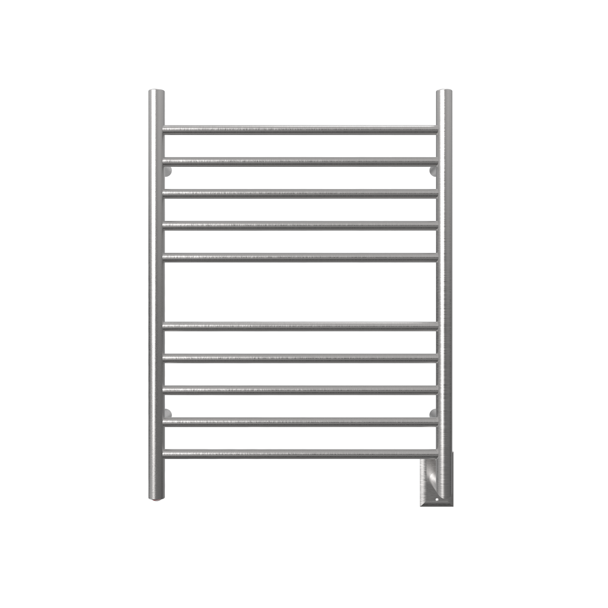 Towel Rack Rail Non-Heated Polished Stainless Steel Round Bar for Bathroom