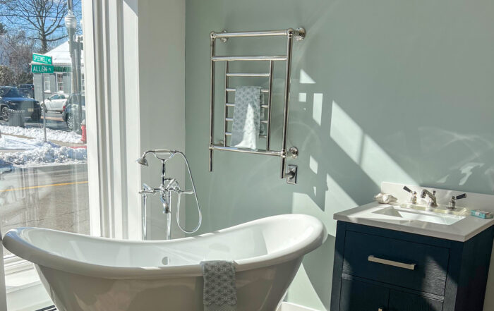 Example showroom spotlight feature layout