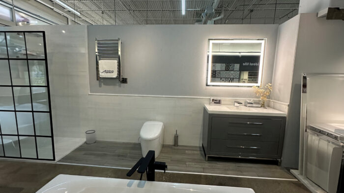 Amba heated towel rack showroom display