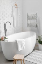 Cape Model 2332 12 Straight Bar Hardwired Heated Towel Rack