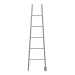 Jeeves Model A Ladder 5 Bar Hardwired Heated Towel Rack