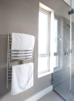 Jeeves Model C Curved 13 Bar Hardwired Heated Towel Rack