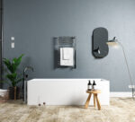 Jeeves Model C Curved 13 Bar Hardwired Heated Towel Rack