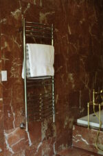 Jeeves Model D Curved 20 Bar Hardwired Heated Towel Rack