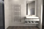 Jeeves Model D Curved 20 Bar Hardwired Heated Towel Rack