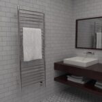 Jeeves Model D Straight 20 Bar Hardwired Heated Towel Rack