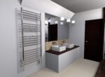 Jeeves Model D Straight 20 Bar Hardwired Heated Towel Rack