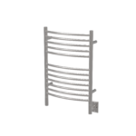 Jeeves Model E Curved 12 Bar Hardwired Heated Towel Rack