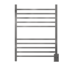 Radiant Square Hardwired + Plug-in Combo 10 Bar Heated Towel Rack