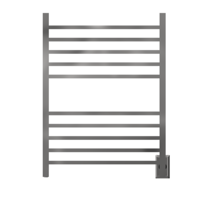 Radiant Square Hardwired + Plug-in Combo 10 Bar Heated Towel Rack