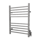 Radiant Square Hardwired + Plug-in Combo 10 Bar Heated Towel Rack