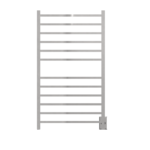 Radiant Large Square Hardwired + Plug-in Combo 12 Bar Heated Towel Rack