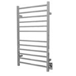 Radiant Large Square Hardwired + Plug-in Combo 12 Bar Heated Towel Rack