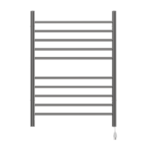 Radiant Hardwired + Plug-in Combo Straight 10 Bar Heated Towel Rack