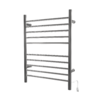 Radiant Hardwired + Plug-in Combo Straight 10 Bar Heated Towel Rack