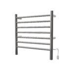 Radiant Small Hardwired + Plug-in Combo 7 Bar Heated Towel Rack