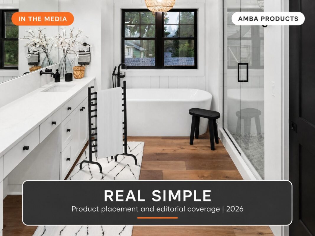 Amba Featured in Real Simple: The 6 Best Towel Warmers, According to Real Simple Editors