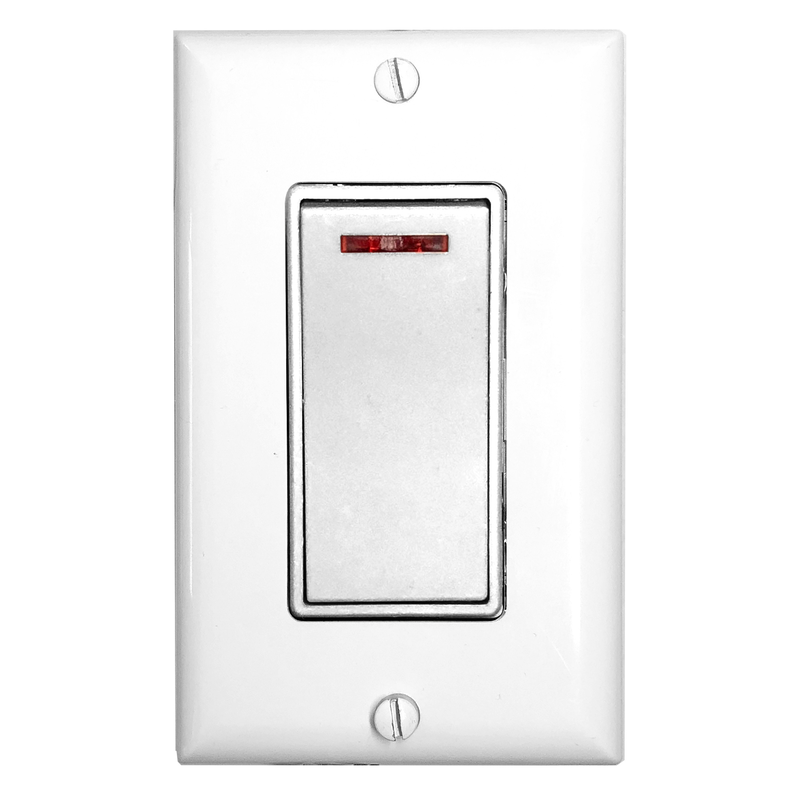 Pilot Light Switch - White