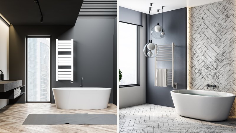 Amba Vega and Antus heated towel rack comparison