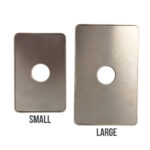 Small and large cover plate size comparison.